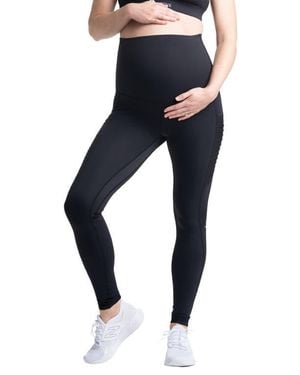 PREGGO LEGGINGS Kahina High Waist Maternity/Postpartum Active Leggings - Blue