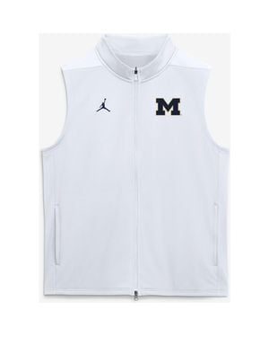 Nike Michigan Wolverines Primetime Victory Therma-Fit Full-Zip Vest - White
