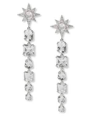 Anzie Astrid Drop Earrings - White