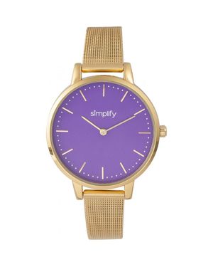 Simplify The 5800 Mesh Bracelet Watch - Purple