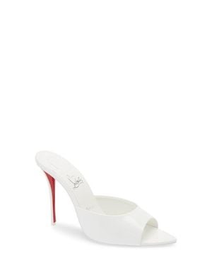 Christian Louboutin Miss Z Pointed Toe Sandal - White