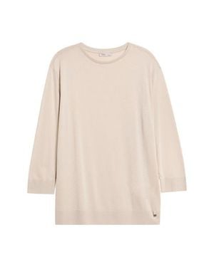 Herno Mélange Jersey Sweater - Natural