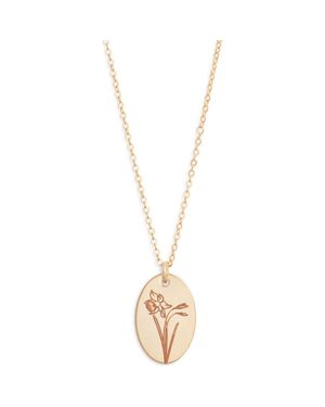 SET & STONES Louise Birth Flower Necklace - Metallic