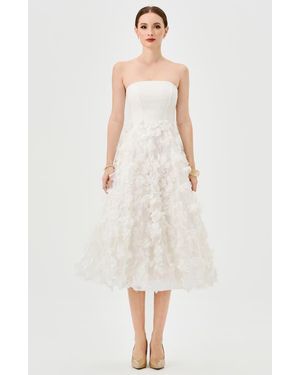 Bariano Aryan Strapless Midi - White
