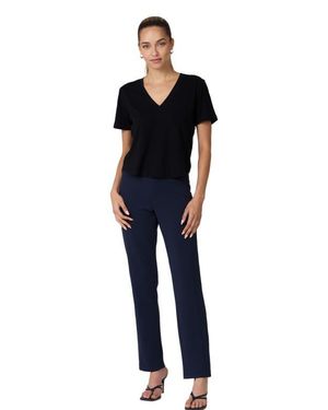 Rebody Active Rebody Essentials V Neck Short Sleeve Top - Black