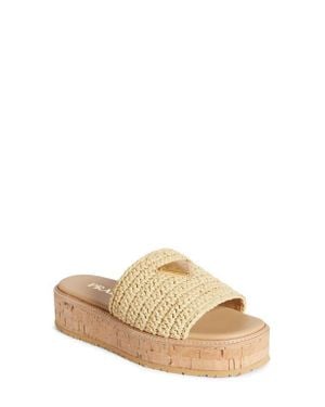 Prada raffia slides best sale