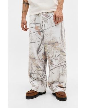 BDG Camo Wide Leg Sweatpants - Gray