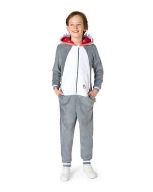 Opposuits Kids' Shark One Piece Hooded Jumpsuit - Blue