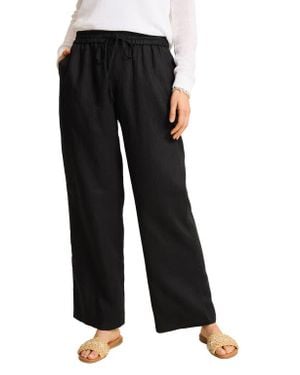 Tommy Bahama Two Palms Easy Linen Drawstring Pants - Black