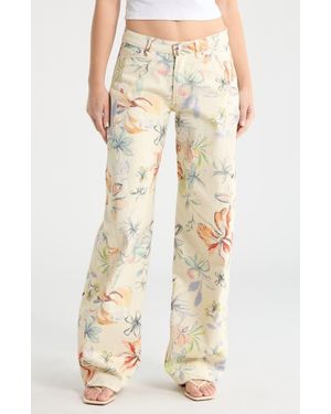 Steve Madden Rori Barrel Jeans - Natural