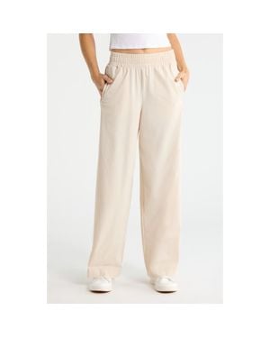 Zella Transit Wide Leg Pants - Natural