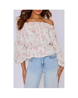 Vici Collection Blossom Off The Shoulder Top - Multicolor
