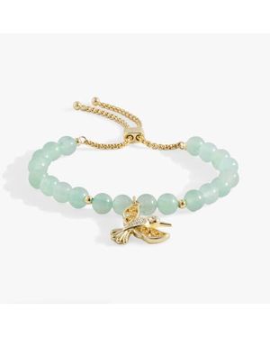ALEX AND ANI Hummingbird Gemstone Bolo Bracelet - Metallic