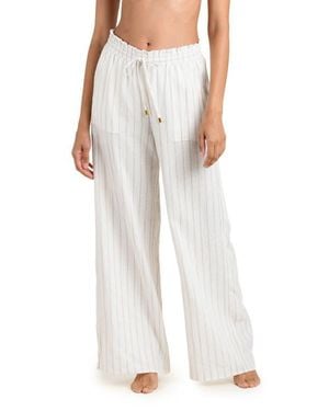 La Blanca Delphine Coast Wide Leg Cover-Up Pants - Natural