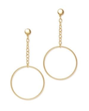 Ramy Brook Lea Drop Hoop Earrings - White