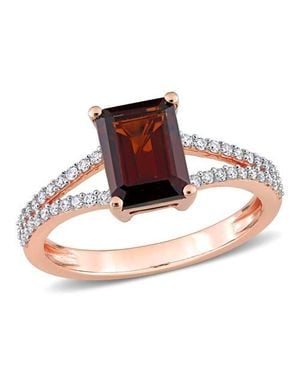 Julianna B Diamond Split Shank Ring 14K - Pink