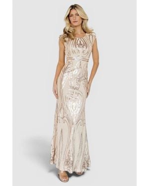 Baltic Born Alessia Sequin Gown - White