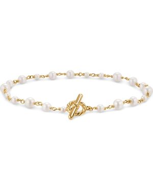 David Yurman Pearl Classics Toggle Chain Bracelet - Metallic