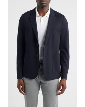 Robert Barakett Futimo Textured Knit Blazer - Blue
