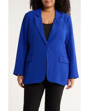Sugarlips Chelsea One-Button Blazer - Blue