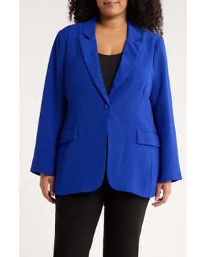 Sugarlips Chelsea One-Button Blazer - Blue