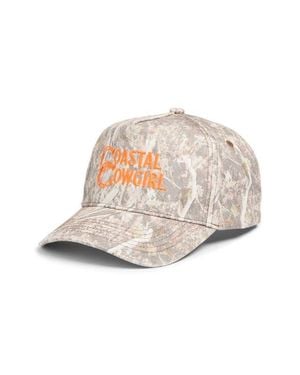 Friday Feelin Coastal Cowgirl Camouflage Cotton Twill Baseball Cap - White