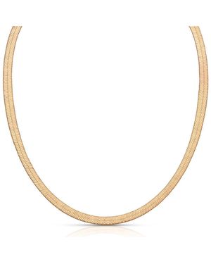 Ettika Brooklyn Snake Chain Necklace - Metallic