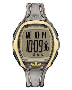 adidas Ao Fashion Chronograph Silicone Strap Watch, 45Mm - Metallic
