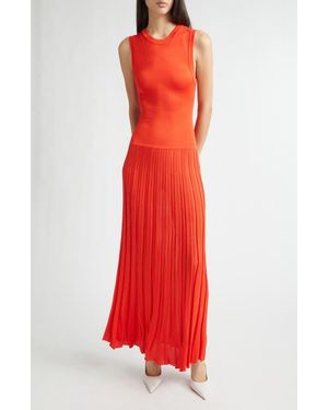 Zankov Gretchen Sleeveless Sweater Dress - Red
