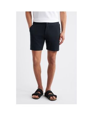 W.r.k. Liam Flat Front Knit Shorts - Blue