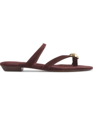 Madewell The Mila Hardware Toe Loop Slide Sandal - Brown