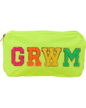 Malibu Sugar Nylon Pouch W/ Grwm Patch - Green