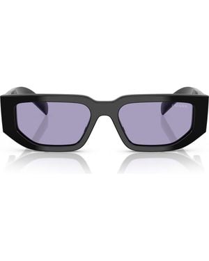 Prada 56Mm Rectangular Sunglasses - Blue