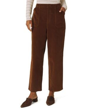 Splendid Marissa Stretch Cotton Corduroy Pants - Brown