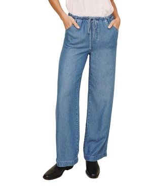 Bella Dahl Drawstring Jeans - Blue