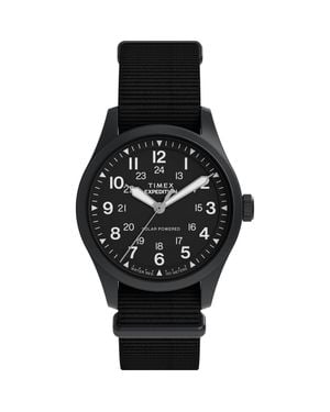 Timex Expedition North Field Post Solar Webbing Strap Watch - Black