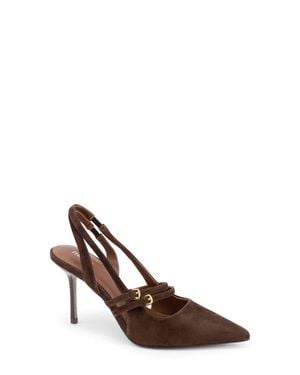 Reiss Beatrice Slingback Mary Jane Pointed Toe Pump - Brown
