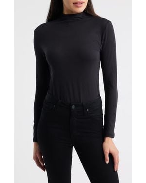 NIKKI LUND Melody Funnel Neck Top - Black