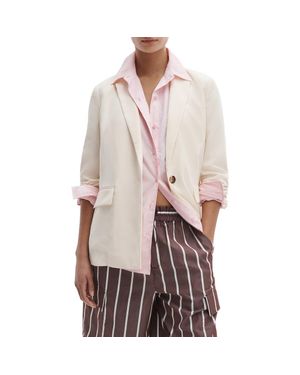 Rag & Bone Jennie One-Button Blazer - White
