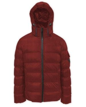 Point Zero Fine Corduroy Puffer Jacket - Red