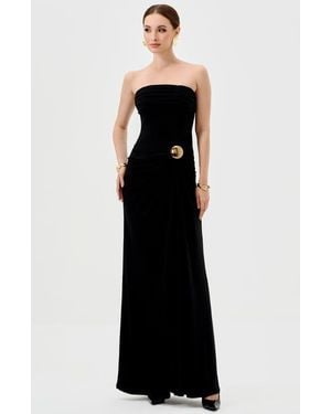 Bariano Keria Off Shoulder Midaxi - Black