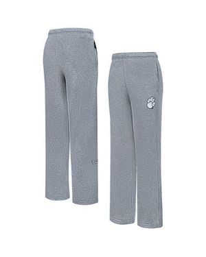 Pro Standard Clemson Tigers Tonal Neutral Relaxed Fit Fleece Sweatpants - Gray