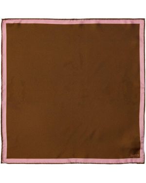 Knottery & Co Sophistique Silk Pocket Square - Brown