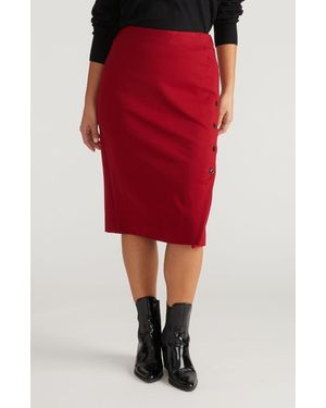 UNIVERSAL STANDARD Anya Ponte Skirt - Red