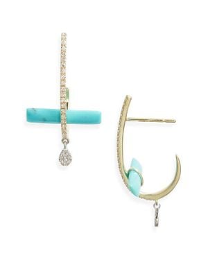 Meira T Bar Drop Earrings - Blue
