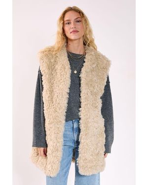 Nasty Gal Curly Faux Fur Borg Gilet - Multicolor