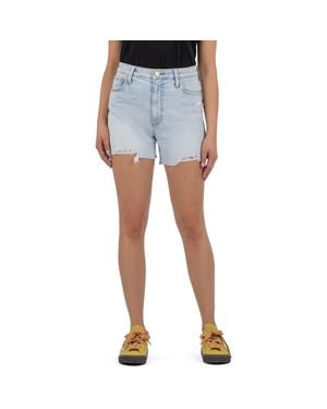 Kut From The Kloth Taylor Distressed High Waist Cutoff Denim Shorts - Blue