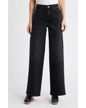 Treasure & Bond High Rise Wide Leg Jeans - Black