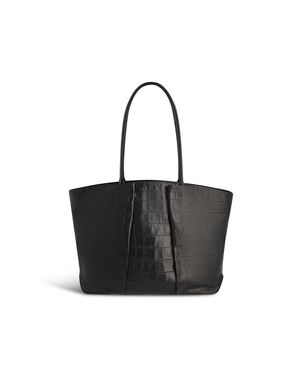 Kaai Horizon Leather Tote Bag - Black