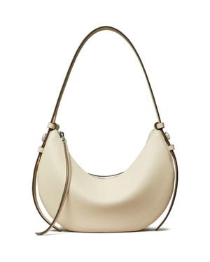 Tory Burch Romy Half Moon Shoulder Bag - Natural